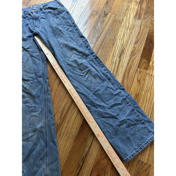 Carhartt Mens Relaxed Fit Blue Jeans Size 31x34 B320-990 Denim Straight Workwear - Picture 2 of 9
